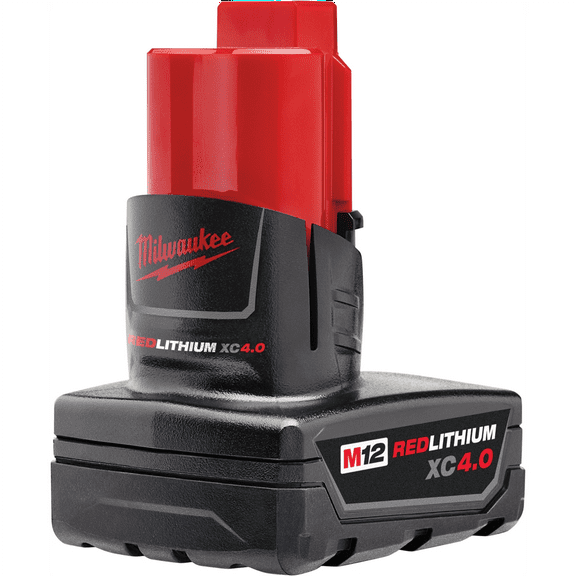 Milwaukee M12 Red Lithium 12V 4.0Ah Power Tool Battery for M12 Tools