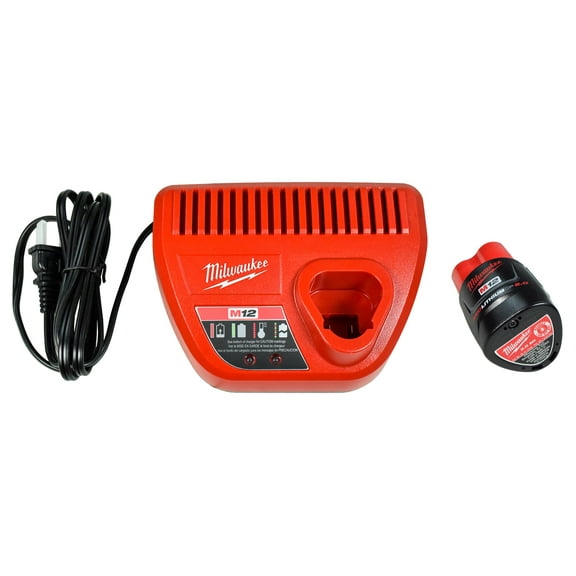 Milwaukee M12 Redlithium 12V 2Ah Compact Battery 48-11-1828 with Charger