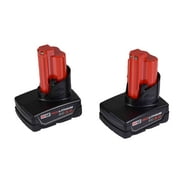 Milwaukee M12 XC Lithium-Ion High Capacity Battery 48-11-2402 2-pack