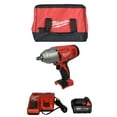 thumbnail image 1 of Milwaukee M18 1/2" 18V High-Torque Impact Wrench 2663-20 with (2) 3Ah Batteries, Charger, & Tool Bag, 1 of 9