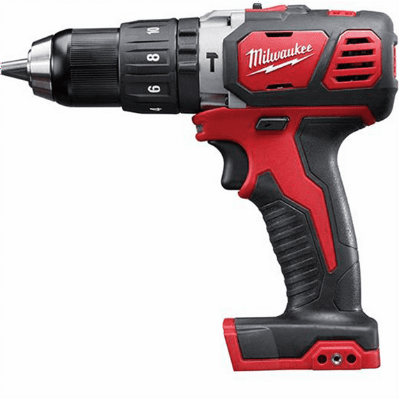 Milwaukee M18 1/2" Hammer Drill, 500 in-lbs, 18V, 0-1800 RPM, 2 Speeds