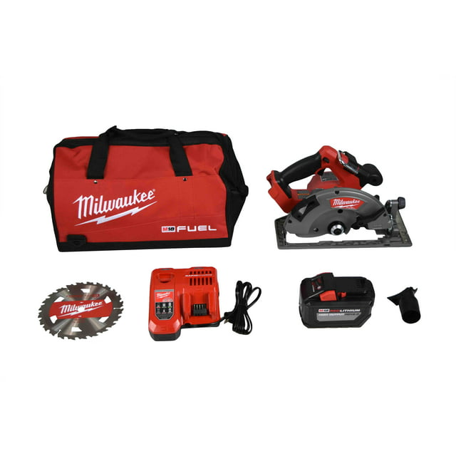 Milwaukee M18 18V Fuel 7-1/4" Circular Saw Kit 2732-21HD with 12Ah Battery, Charger, Contractor Tool Bag