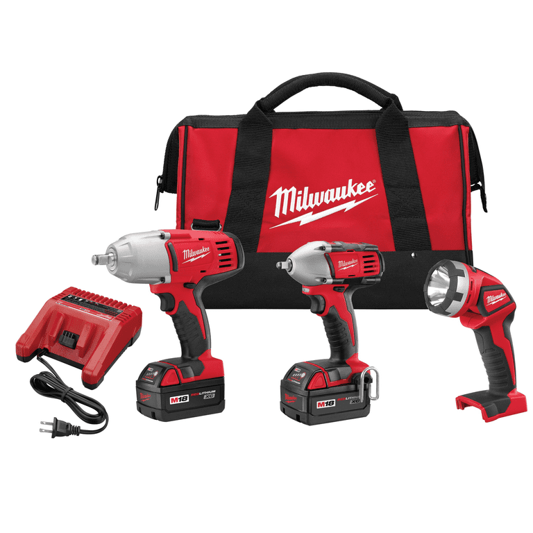 Milwaukee M18 2696-23 18V 3Pc Impact Combo Kit Milwaukee M18 2696-23 18V 3Pc Impact Combo Kit