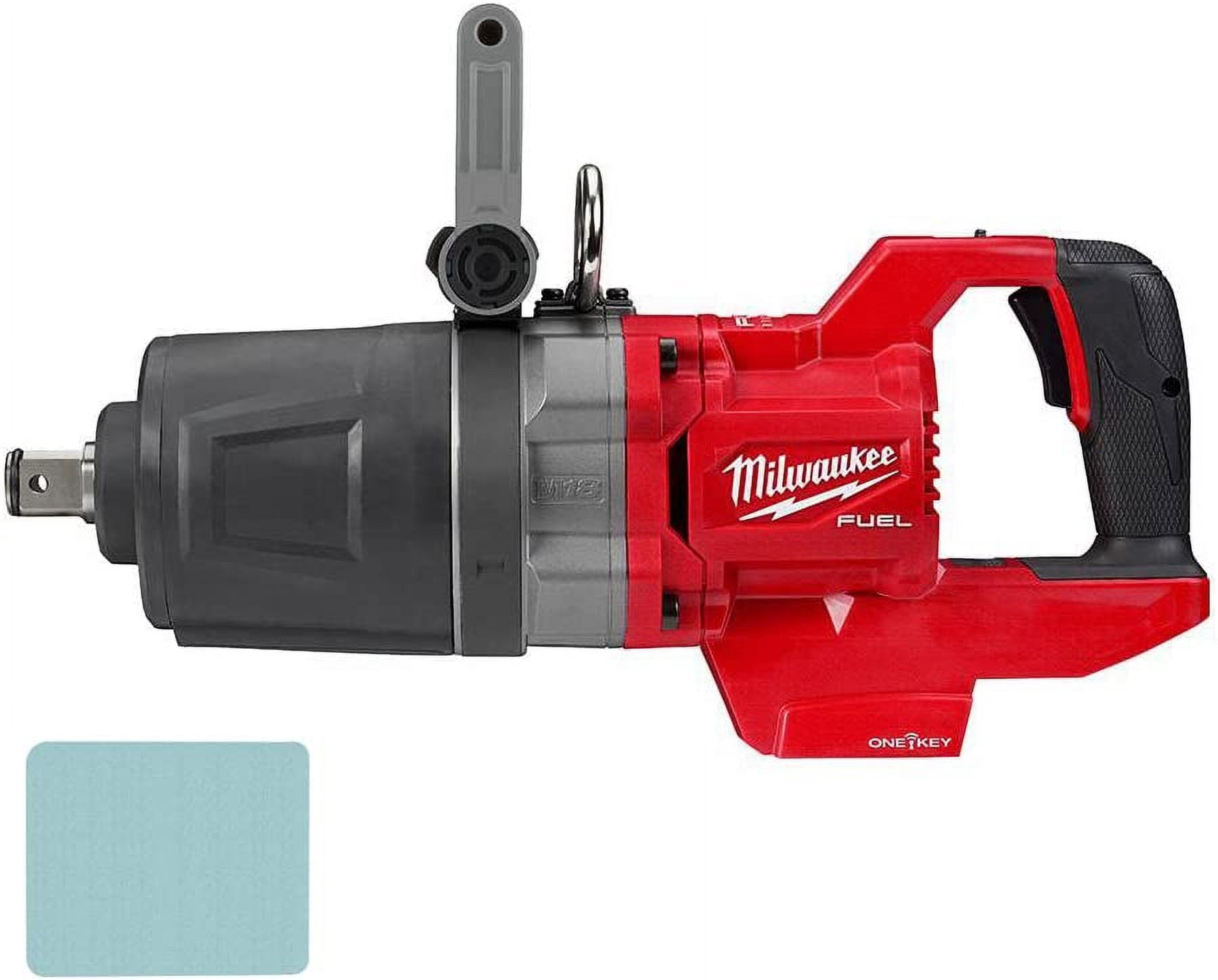 Milwaukee M18 FUEL 1 in. D-Handle High Torque Impact Wrench w/ ONE-KEY (Bare Tool) + Mazepoly Cleaning Cloth