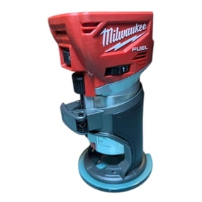 Milwaukee 2723-20 M18 FUEL 18V Cordless Compact Router (Bare Tool) Brushless Trim Router for Woodworking, Cabinet Making & Edge Routing, 31,000 RPM