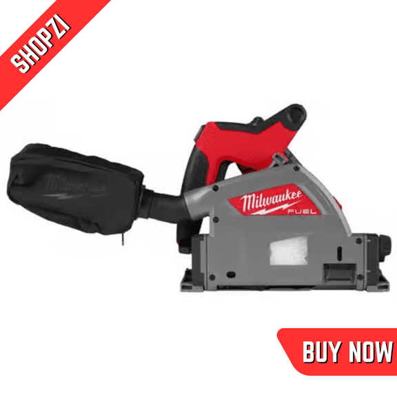 Milwaukee M18 FUEL Cordless Brushless 61/2Inch Plunge Track Saw, 283120 Tool Only, Precision Cutting, Dust Control
