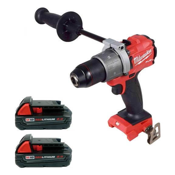 Milwaukee M18 Fuel 1/2" 18V Brushless Hammer Drill 2804-20 with (2) 2Ah Batteries