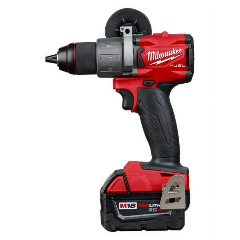 Milwaukee M18 Fuel 1 2 18V Brushless Hammer Drill Driver 2804 22 with 2 5Ah Batteries Charger Tool Case Walmart