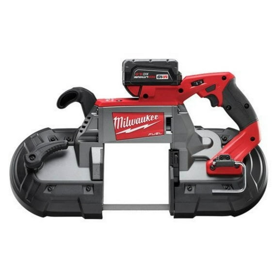 Milwaukee M18 Fuel 18V Brushless Deep Cut Band Saw Kit 2729-21 with 5Ah Battery, Charger, & Carrying Case
