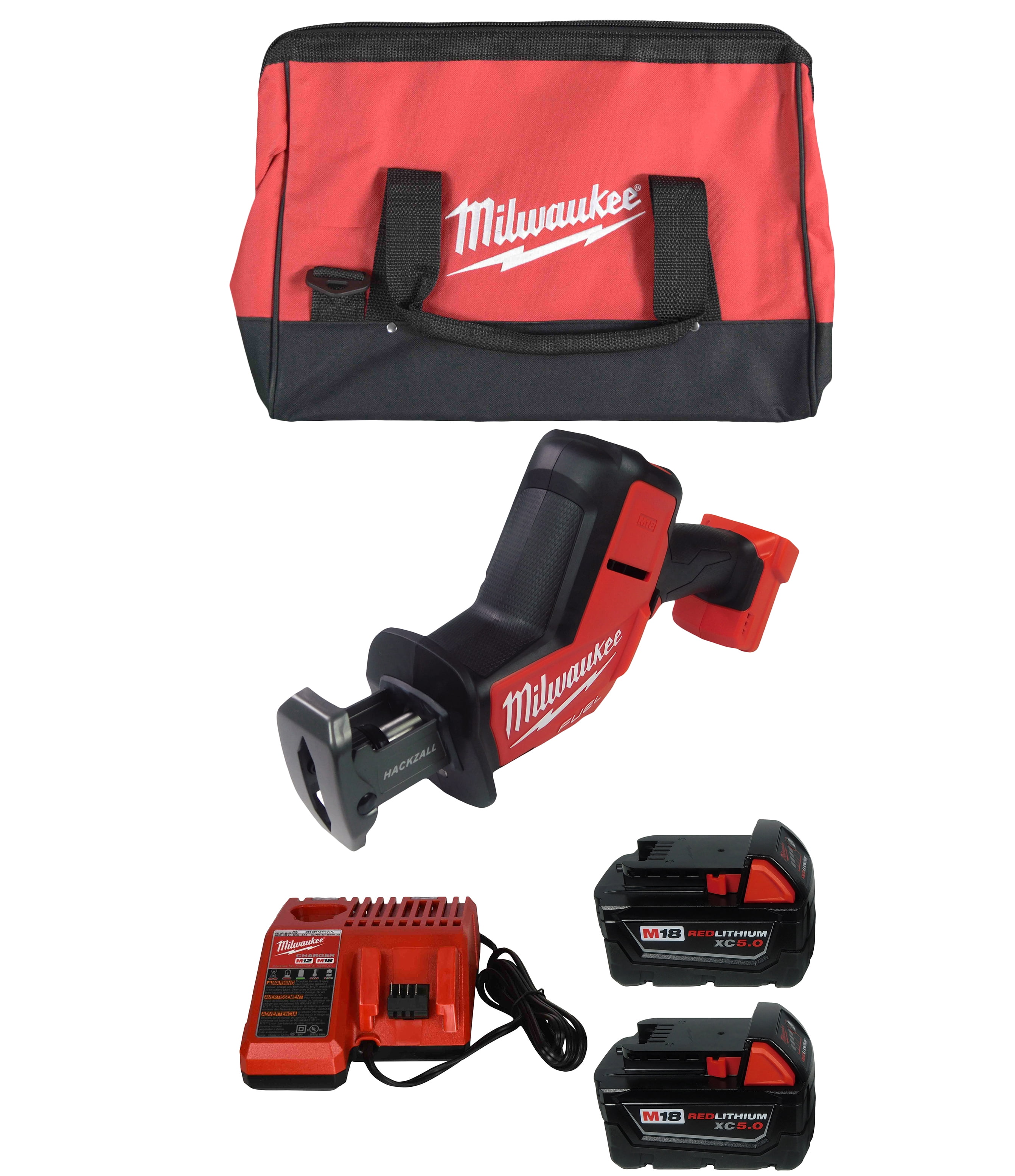 Milwaukee 2719-20 Reciprocating saw,2Pc. 48-11-1850 5Ah Batt,48-59-1812 Charger