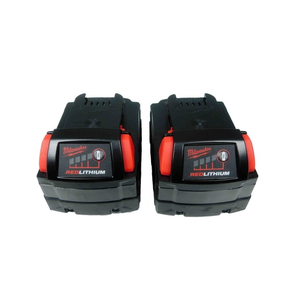 Milwaukee M18 XC RED 18V 3 Ah Power Tool Battery, 2 Count