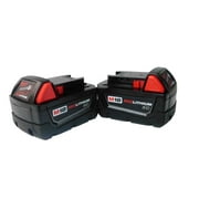 Milwaukee M18 XC RED 18V 3 Ah Power Tool Battery, 2 Count