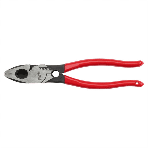 Milwaukee Tool 9" Lineman's Dipped Grip Pliers w/ Thread Cleaner (USA)