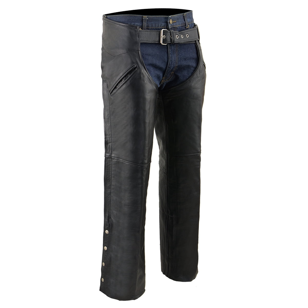 Leather Motorcycle Chaps for Men and Women - Walmart.com