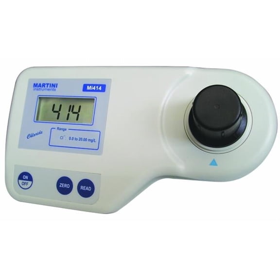 Milwaukee Mi414 Chloride Colorimeter with LCD Display and Hard Case, 0.00 - 20.00 mg