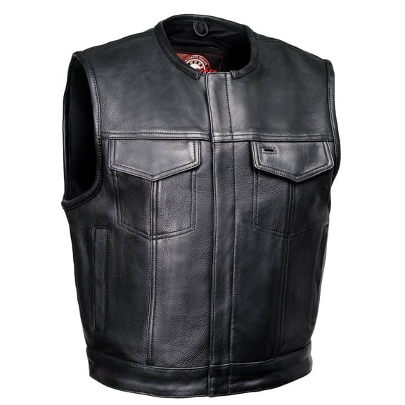 Milwaukee Motorcycle Clothing Co. Black Motorcycle Vest MMC30000 X-Large