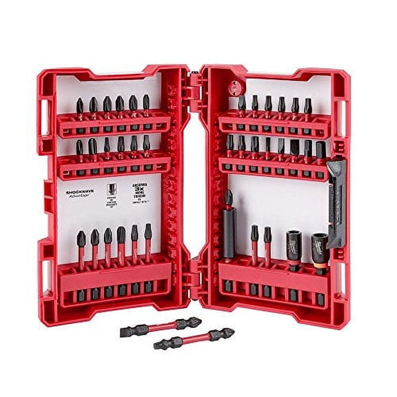 Milwaukee SHOCKWAVE Impact Duty Alloy Steel Screw Driver Drill Bit Set (40-Piece)