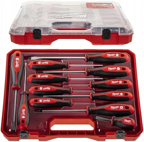 Milwaukee Set of 12 Tri-Lobe Screwdrivers 4932472003,Red : Tools & Home Improvement