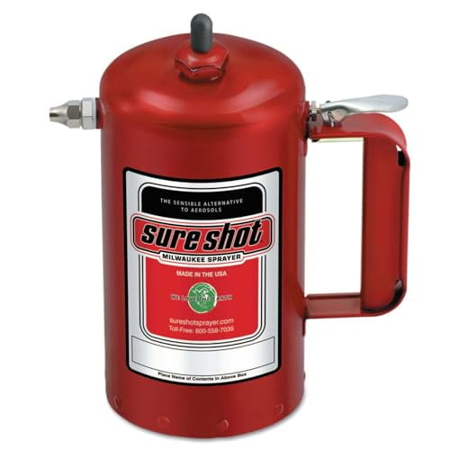 Milwaukee Sprayer 1000R Enameled Steel Sprayer Model-A Red, 1 quart