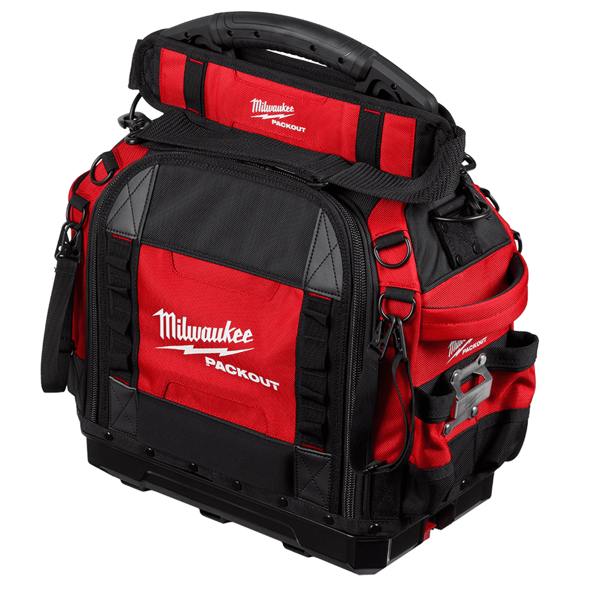 Milwaukee Red and Black Ballistic Tool Bag with 65 Pockets