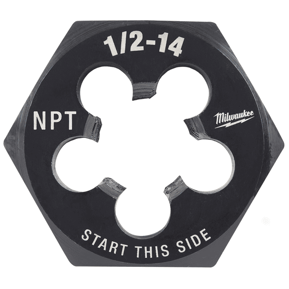 Milwaukee Tool 1/2"-14 NPT 2-1/6" Hex Threading Die