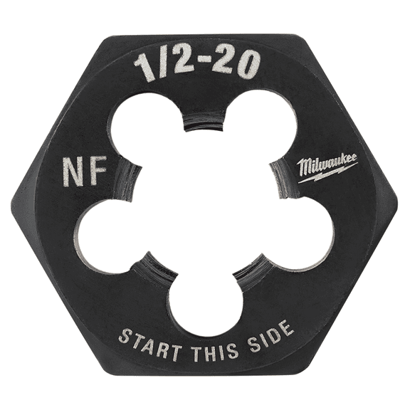 Milwaukee Tool 1/2"-20 NF 1-Inch Hex Threading Die