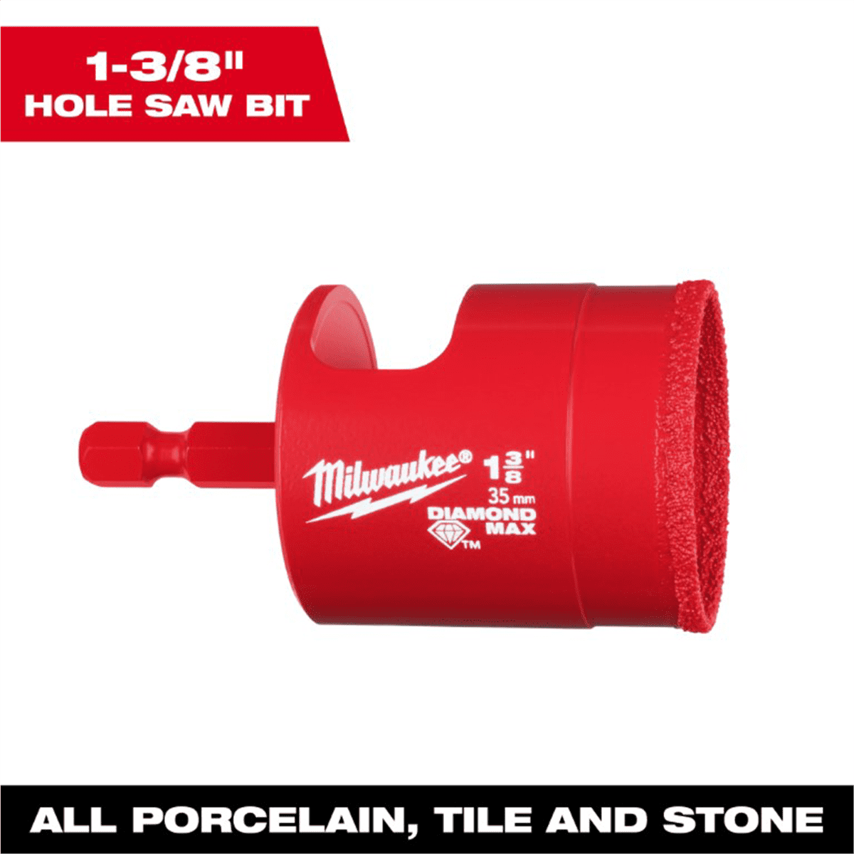 Milwaukee Tool  1-3/8 Inch Diamond Max Hole Saw Bit