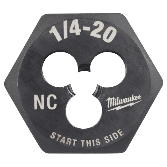 Milwaukee Tool 1/4"-20 NC 1-Inch Hex Threading Die