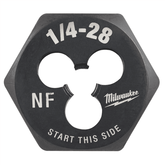 Milwaukee Tool 1/4"-28 NF 1-Inch Hex Threading Die