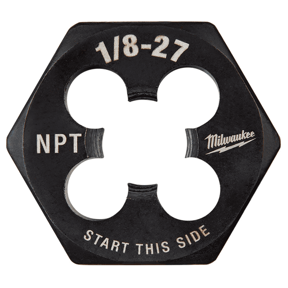Milwaukee Tool 1/8"-27 NPT 1-Inch Hex Threading Die