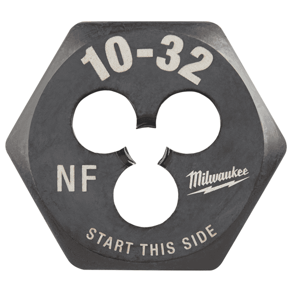 Milwaukee Tool 10-32 NF 1-Inch Hex Threading Die