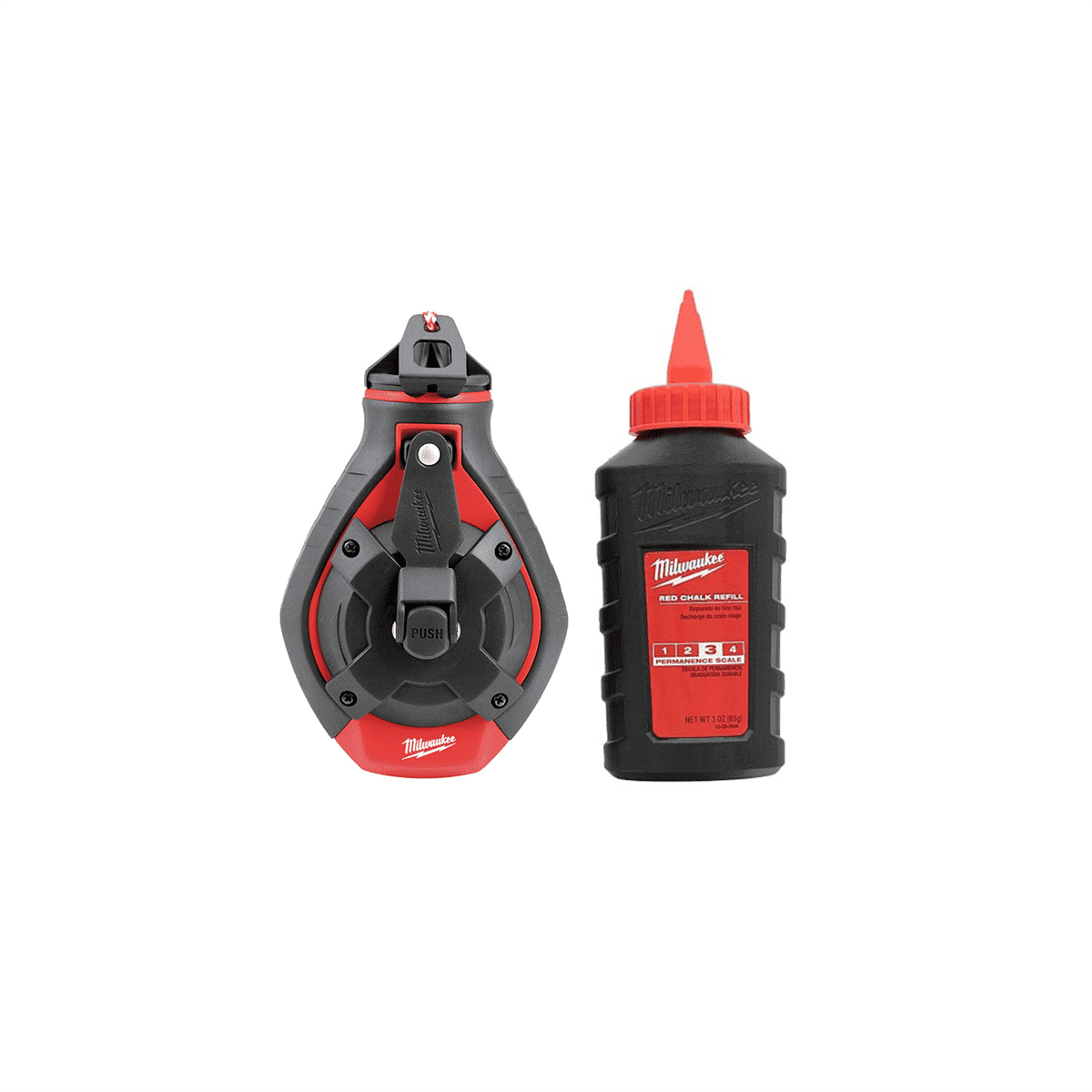 Milwaukee 48-22-3982 Bold Line Chalk Reel With Blue Chalk Refill – USA