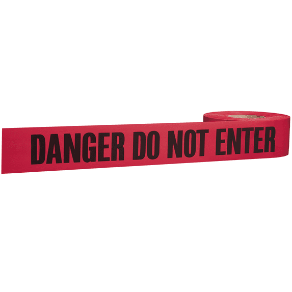 Milwaukee Tool 1000' Premium Red Barricade Tape-Danger Do Not Enter