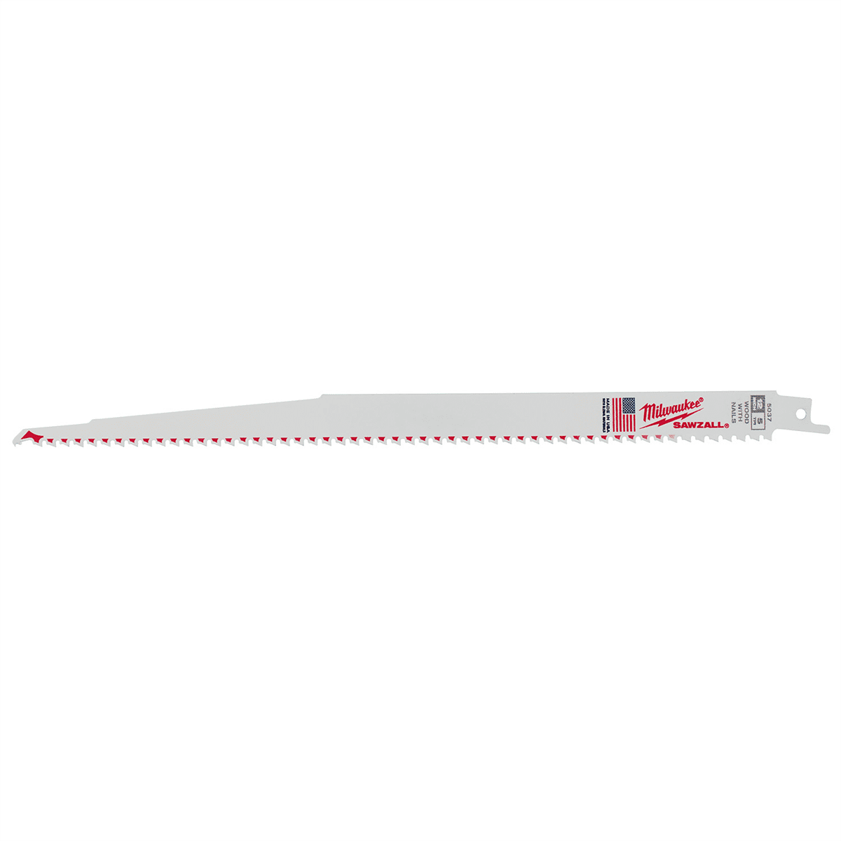 Milwaukee Tool 12" 5 TPI Wood Cutting Sawzall Blades Bulk 25