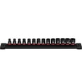 thumbnail image 1 of Milwaukee 49-66-7007 14-Piece SHOCKWAVE 6 Point Standard Metric 3/8 in. Drive Impact Socket Set, 1 of 16