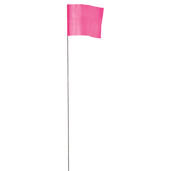 Milwaukee Tool 2.5 in. x 3.5 in. Pink Flag Stakes