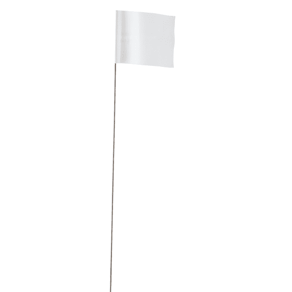 Milwaukee Tool 2.5 in. x 3.5 in. White Flag Stakes