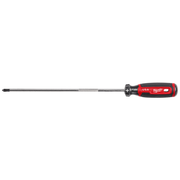 Milwaukee Tool #2 Phillips 10" Cushion Grip Screwdriver (USA)