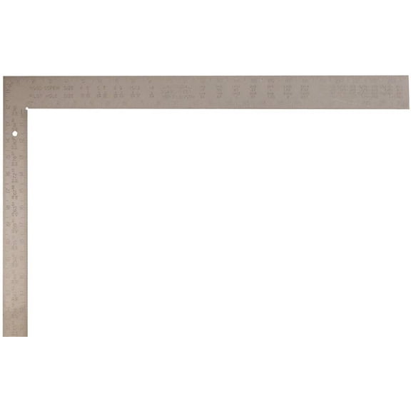 Empire 1110 Steel Tradesman's Square, 16" x 24", 1/8" Graduations, Steel/Black