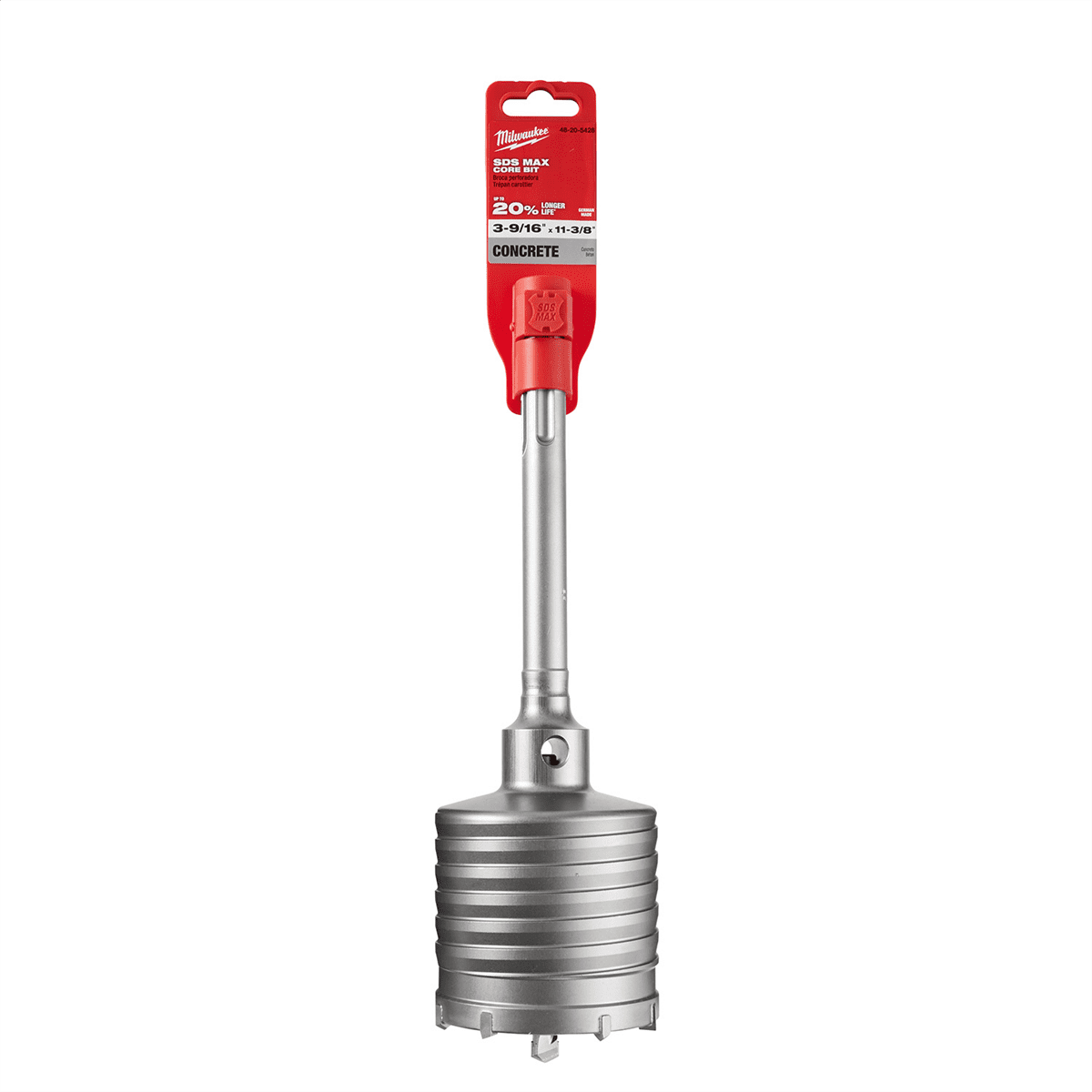 Milwaukee Tool 3-9/16" X 11-3/8" One Piece SDS-MAX Core Bit