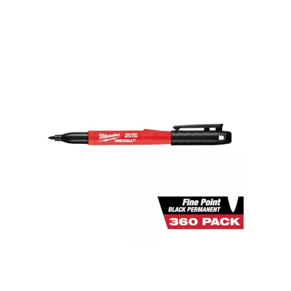 Milwaukee Tool 360 Pk Fine Pt Inkzall Mkr Blk