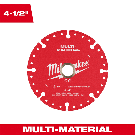 Milwaukee Tool 4.5 inch Multi-Material Diamond Blade