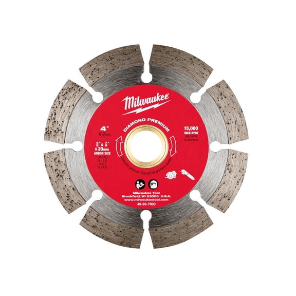 Milwaukee-49-93-7000 4 In. Diamond Premium Segmented