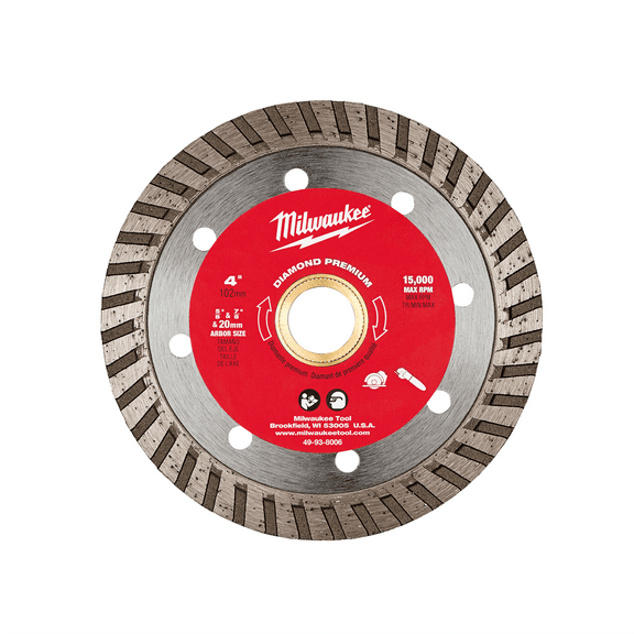 Milwaukee Tool 4" Diamond Premium Turbo