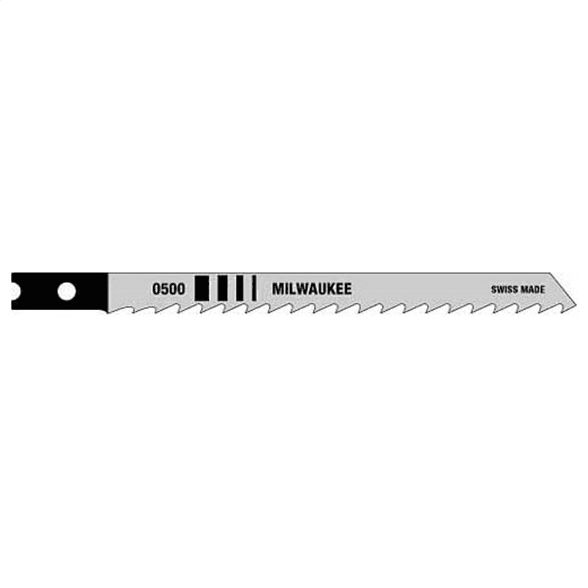 Milwaukee Tool 4" GP JIG SAW BLADES, 6 TPI, HIGH CARBON STEEL, U-SHANK, (5-PK)