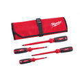 thumbnail image 1 of Milwaukee Tool 4 PC 1000V Insulated Screwdriver Set w/ Roll Pouch, 1 of 8