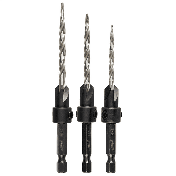 Milwaukee Tool 4 Pc Countersink Drill Bit Set