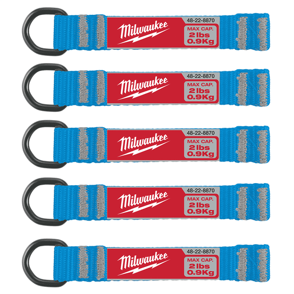 Milwaukee Tool 5pc 2lb D-Ring Web Attachment