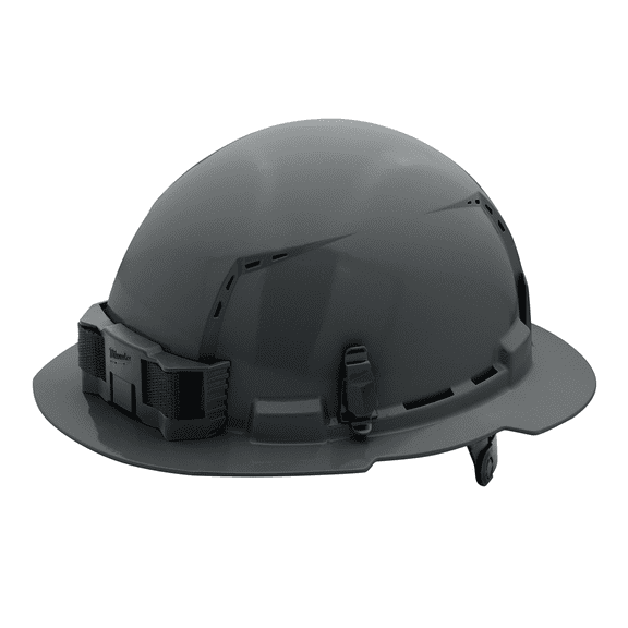 Milwaukee Tool BOLT Gray Full Brim Vented Hard Hat w/6pt Ratcheting Suspension (USA) - Type 1, Class C