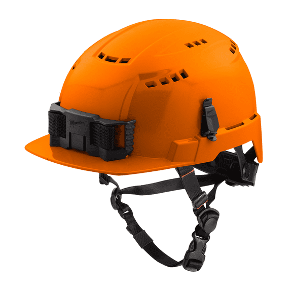 Milwaukee Tool BOLT Orange Front Brim Vented Safety Helmet (USA) - Type 2, Class C
